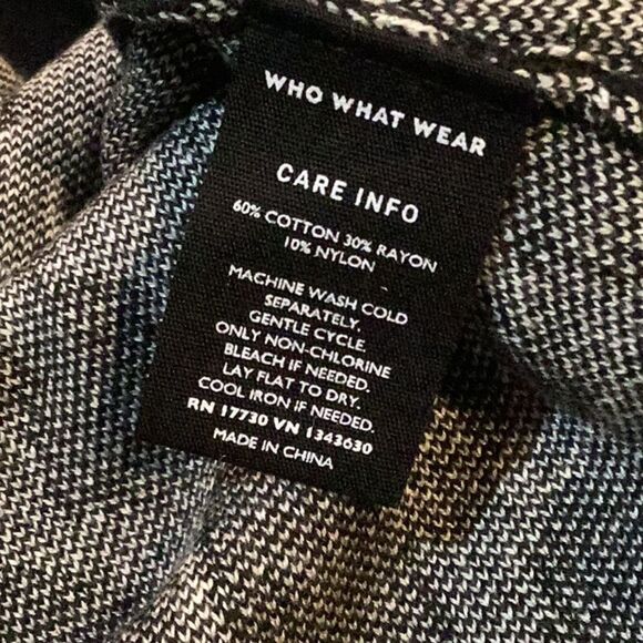 NWT Who What Wear Leopard Balloon Sleeve Sweater Dress Animal Jacquard XXL - Picture 6 of 6